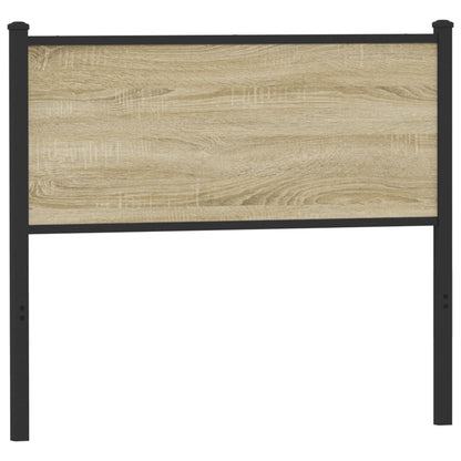 Čelo postele, dub sonoma 107 cm, kompozitné drevo a oceľ