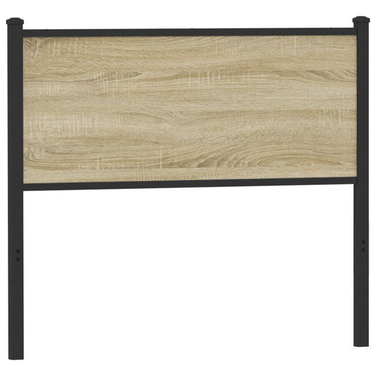 Čelo postele, dub sonoma 107 cm, kompozitné drevo a oceľ