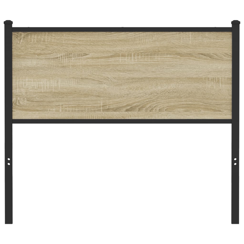 Čelo postele, dub sonoma 107 cm, kompozitné drevo a oceľ