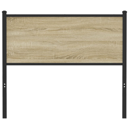 Čelo postele, dub sonoma 107 cm, kompozitné drevo a oceľ