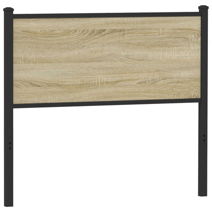 Čelo postele, dub sonoma 107 cm, kompozitné drevo a oceľ