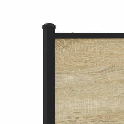 Čelo postele, dub sonoma 107 cm, kompozitné drevo a oceľ