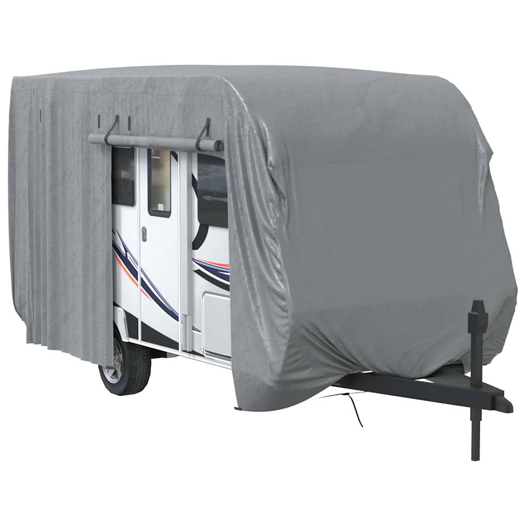 Poťah na karavan sivý 460x250x220 cm netkaná textília