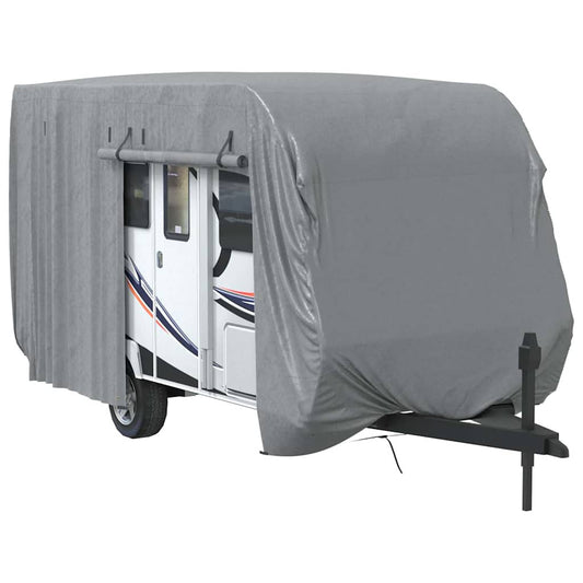 Poťah na karavan sivý 460x250x220 cm netkaná textília