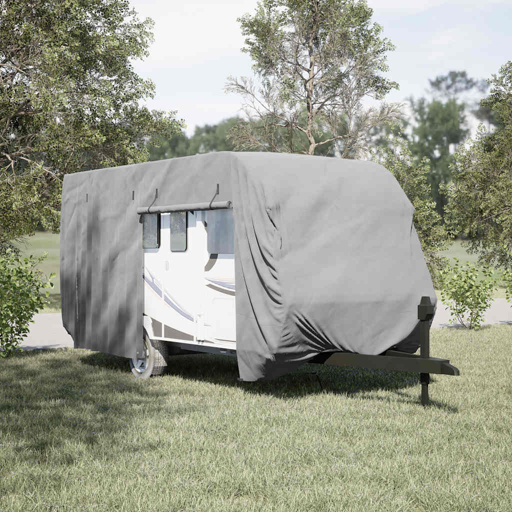 Poťah na karavan sivý 460x250x220 cm netkaná textília