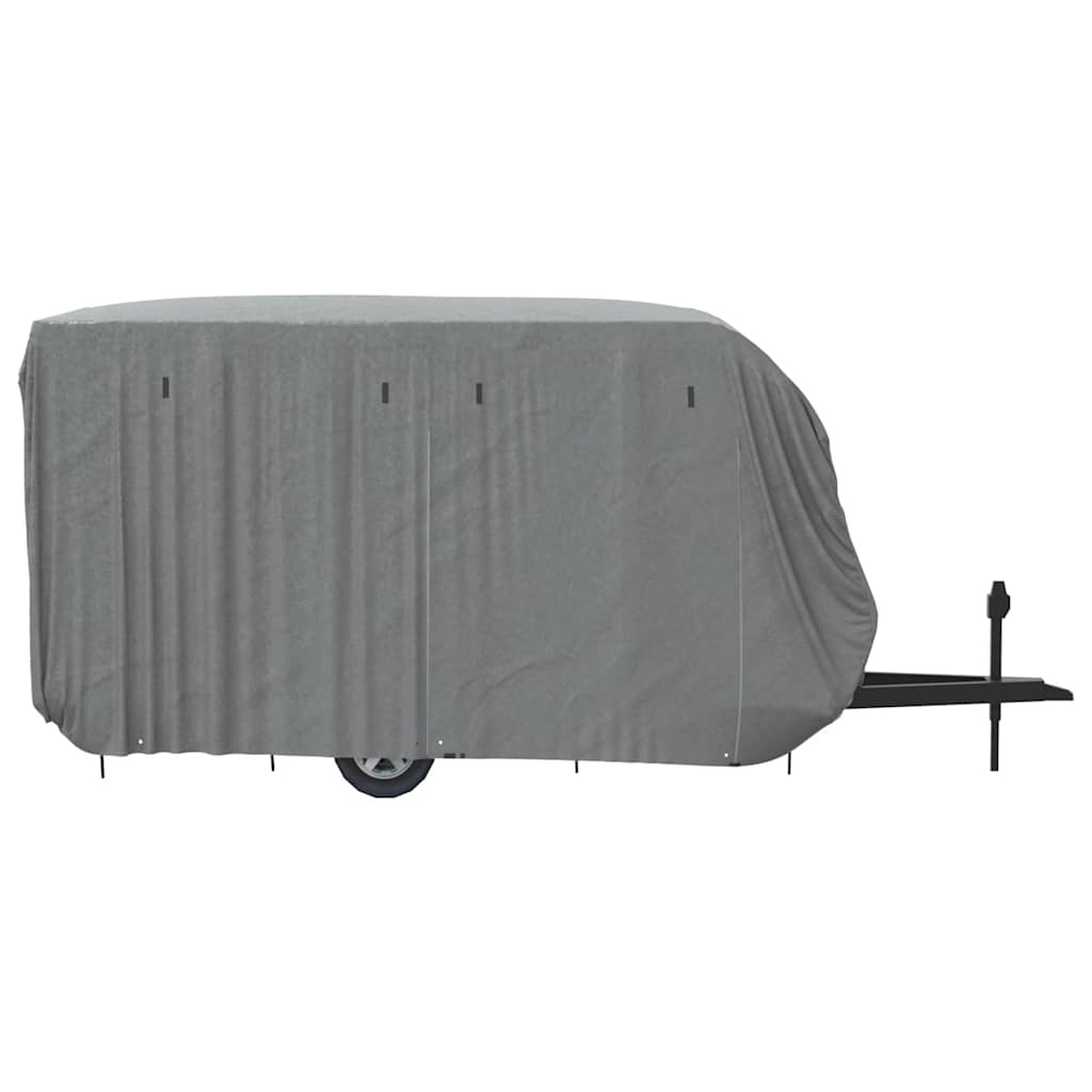Poťah na karavan sivý 460x250x220 cm netkaná textília