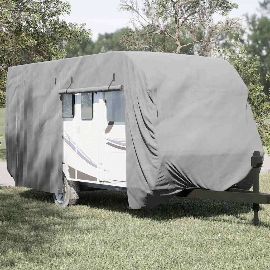 Poťah na karavan sivý 550x250x220 cm netkaná textília