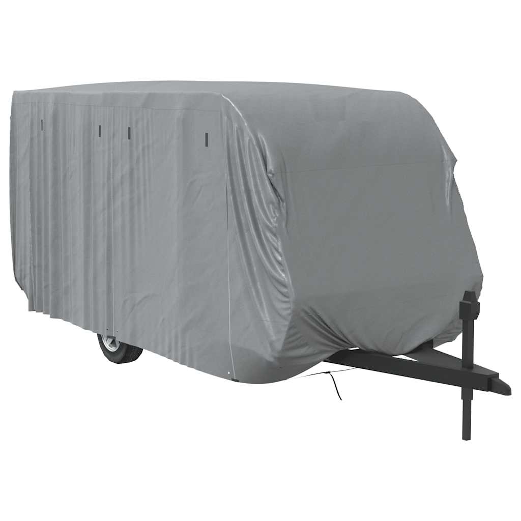Poťah na karavan sivý 610x250x220 cm netkaná textília