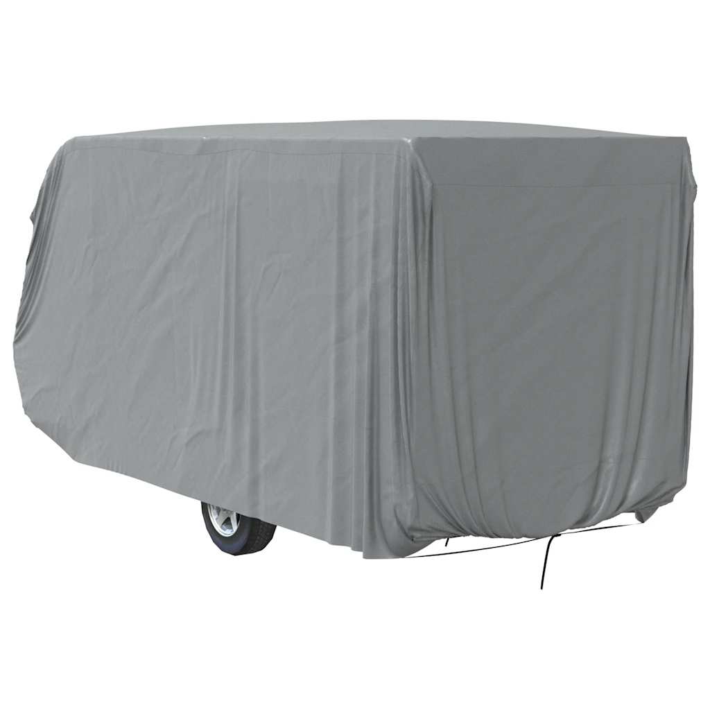 Poťah na karavan sivý 610x250x220 cm netkaná textília