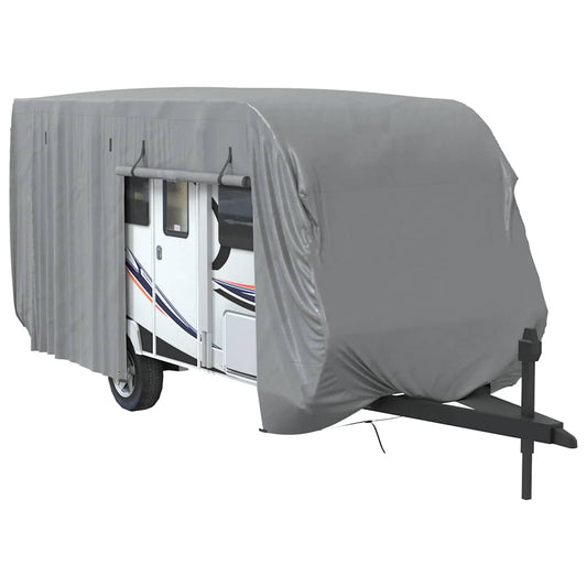 Poťah na karavan sivý 670x250x220 cm netkaná textília