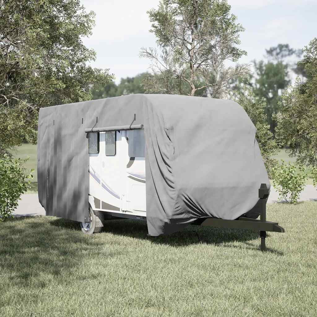 Poťah na karavan sivý 670x250x220 cm netkaná textília