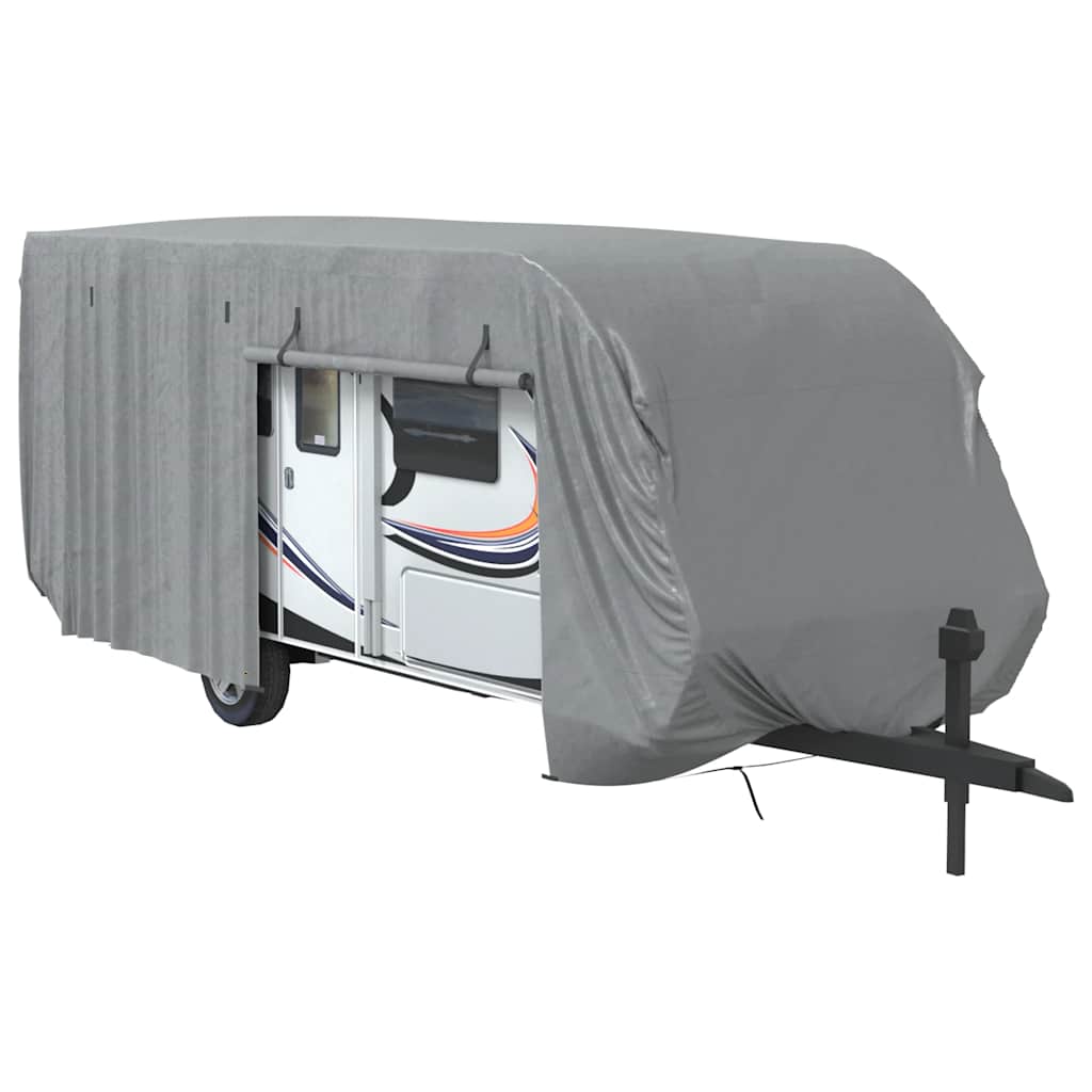 Poťah na karavan sivý 732x250x220 cm netkaná textília