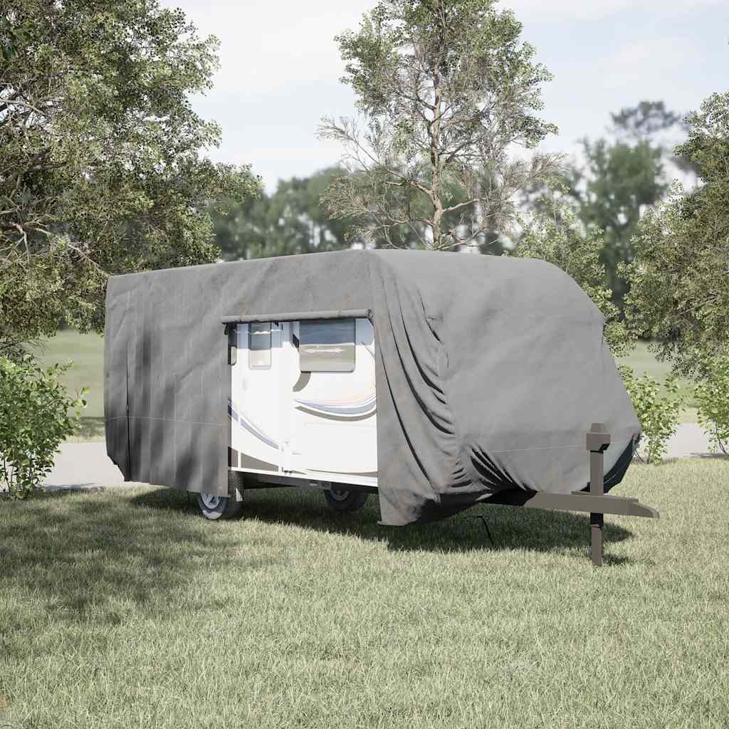 Poťah na karavan sivý 732x250x220 cm netkaná textília