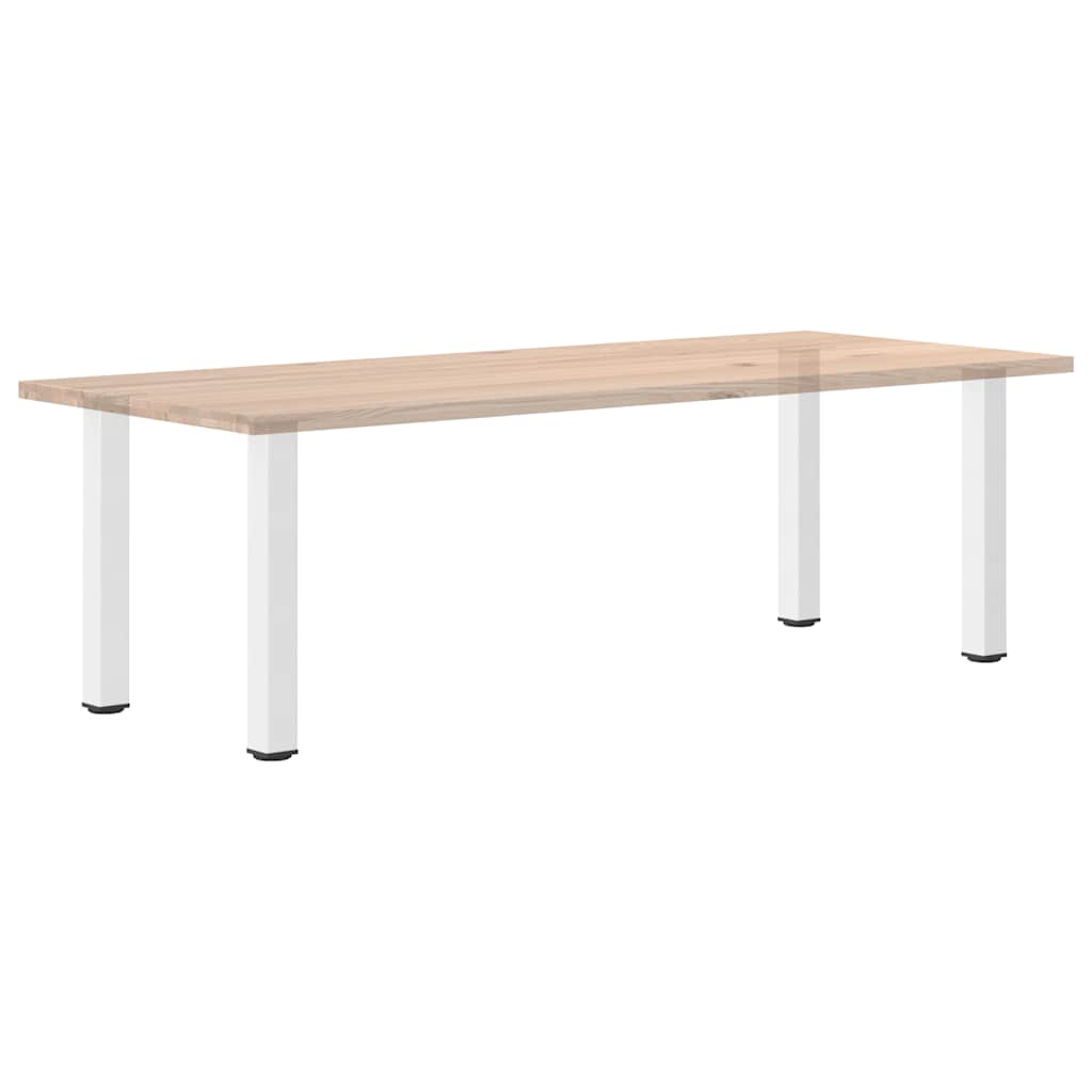 Stolové nohy na konferenčný stolík 4 ks biela 72-74 cm oceľ