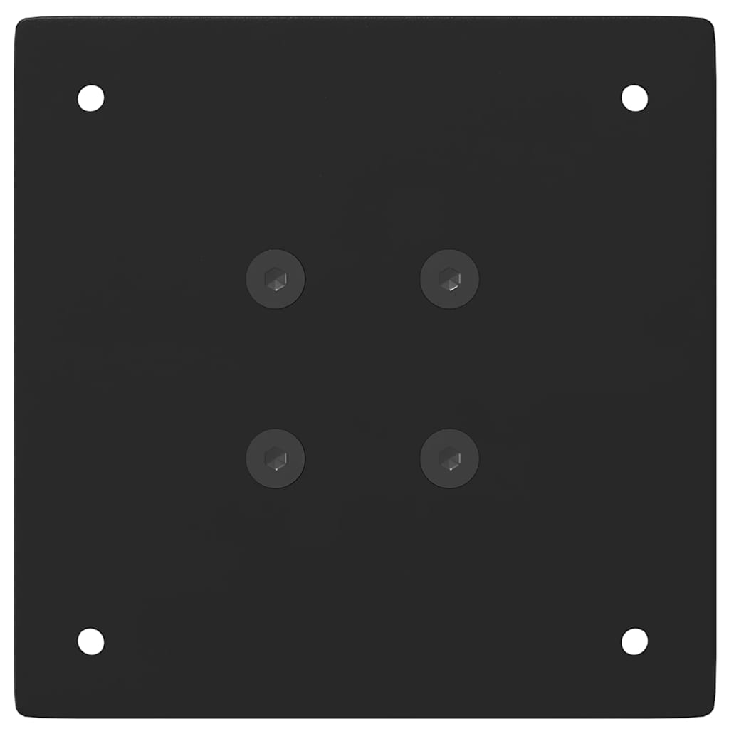 Nohy Barového Stola 4 Ks Čierne 110-112 Cm Oceľové