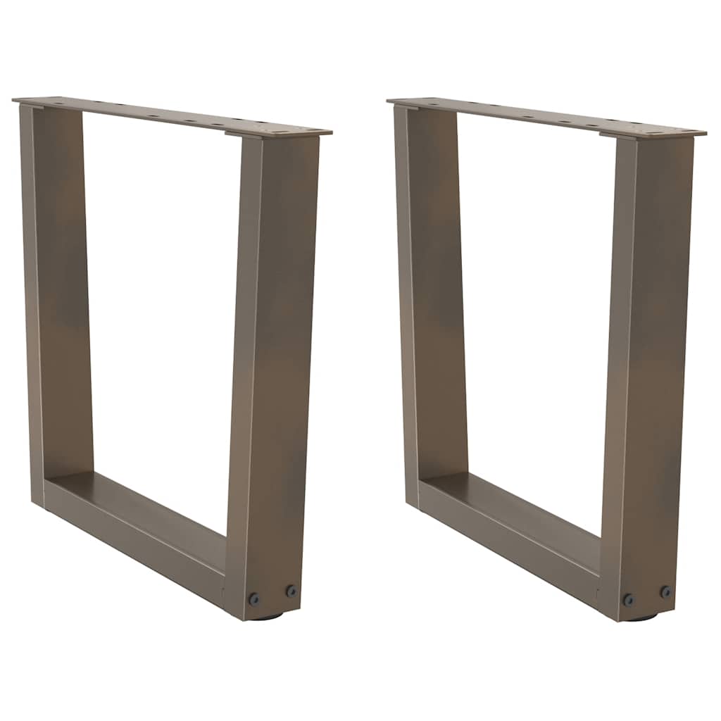 Nohy Konferenčného Stolíka V Tvare V, 2 Ks, Čierne, 38 X (42-43,3) Cm, Oceľové