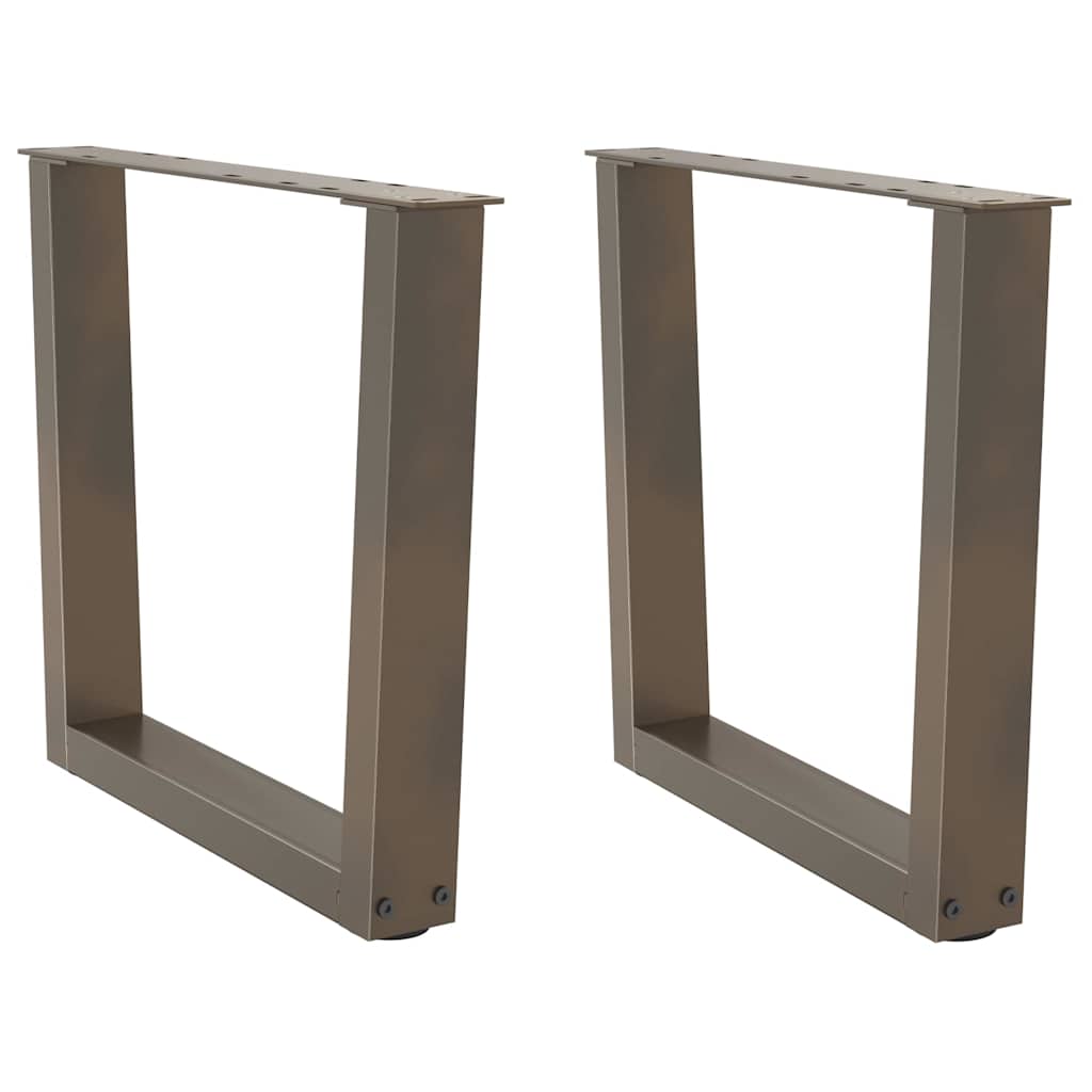 Nohy Konferenčného Stolíka V Tvare V, 2 Ks, Čierne, 38 X (42-43,3) Cm, Oceľové