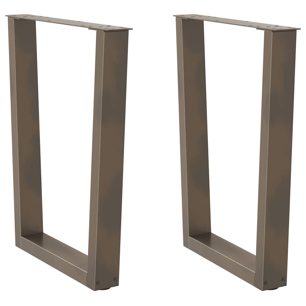 Nohy Konferenčného Stolíka V Tvare V, 2 Ks, Čierne, 38 X (42-43,3) Cm, Oceľové