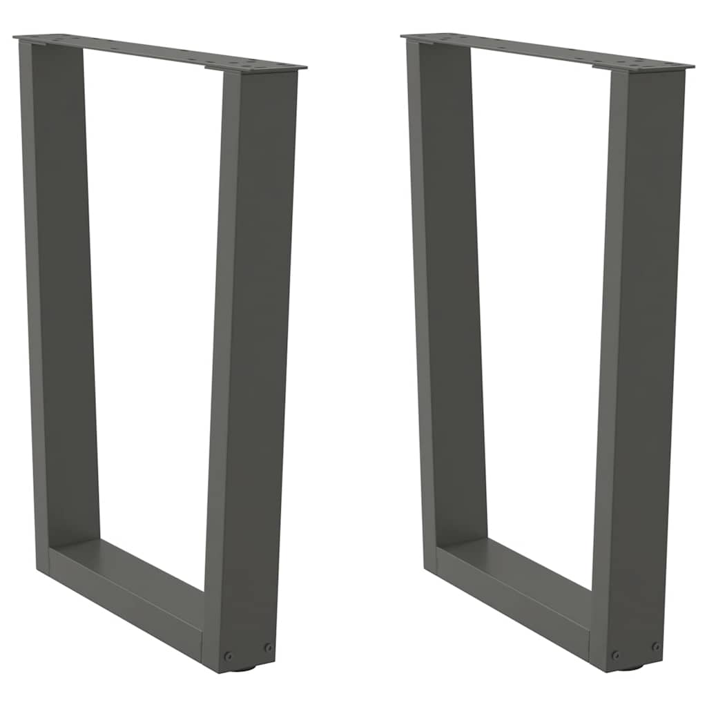 Nohy Konferenčného Stolíka V Tvare V, 2 Ks, Čierne, 38 X (42-43,3) Cm, Oceľové