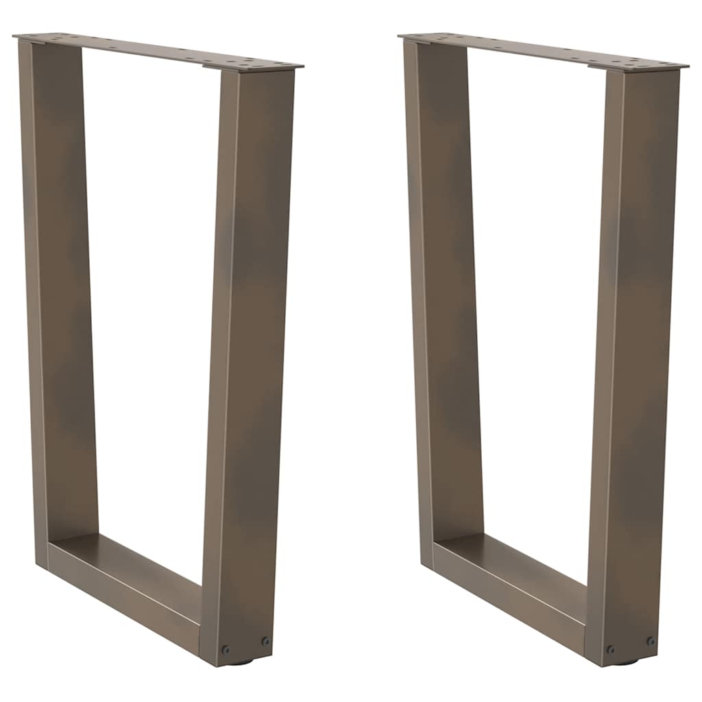 Nohy Konferenčného Stolíka V Tvare V, 2 Ks, Čierne, 38 X (42-43,3) Cm, Oceľové