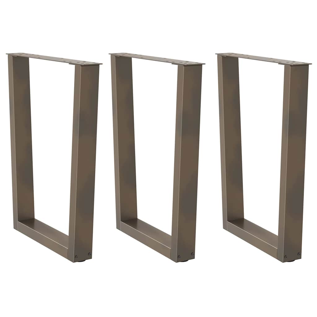 Nohy Konferenčného Stolíka V Tvare V, 2 Ks, Čierne, 38 X (42-43,3) Cm, Oceľové