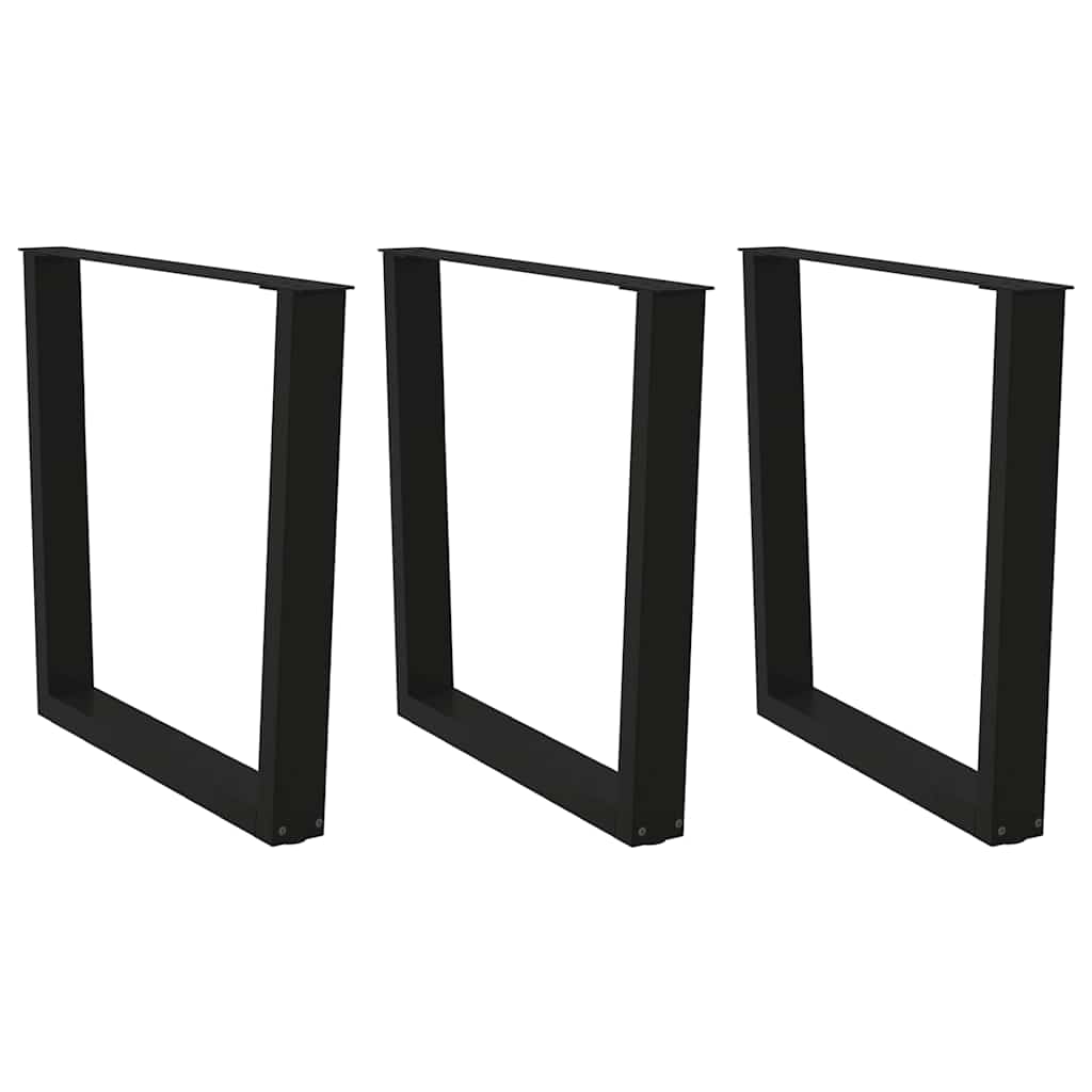 Nohy Konferenčného Stolíka V Tvare V, 2 Ks, Čierne, 38 X (42-43,3) Cm, Oceľové