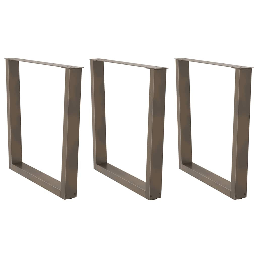 Nohy Konferenčného Stolíka V Tvare V, 2 Ks, Čierne, 38 X (42-43,3) Cm, Oceľové