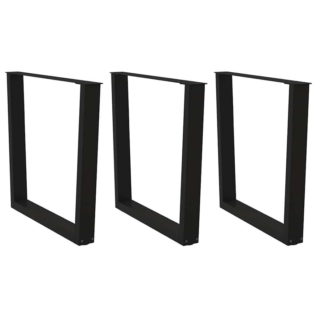 Nohy Konferenčného Stolíka V Tvare V, 2 Ks, Čierne, 38 X (42-43,3) Cm, Oceľové