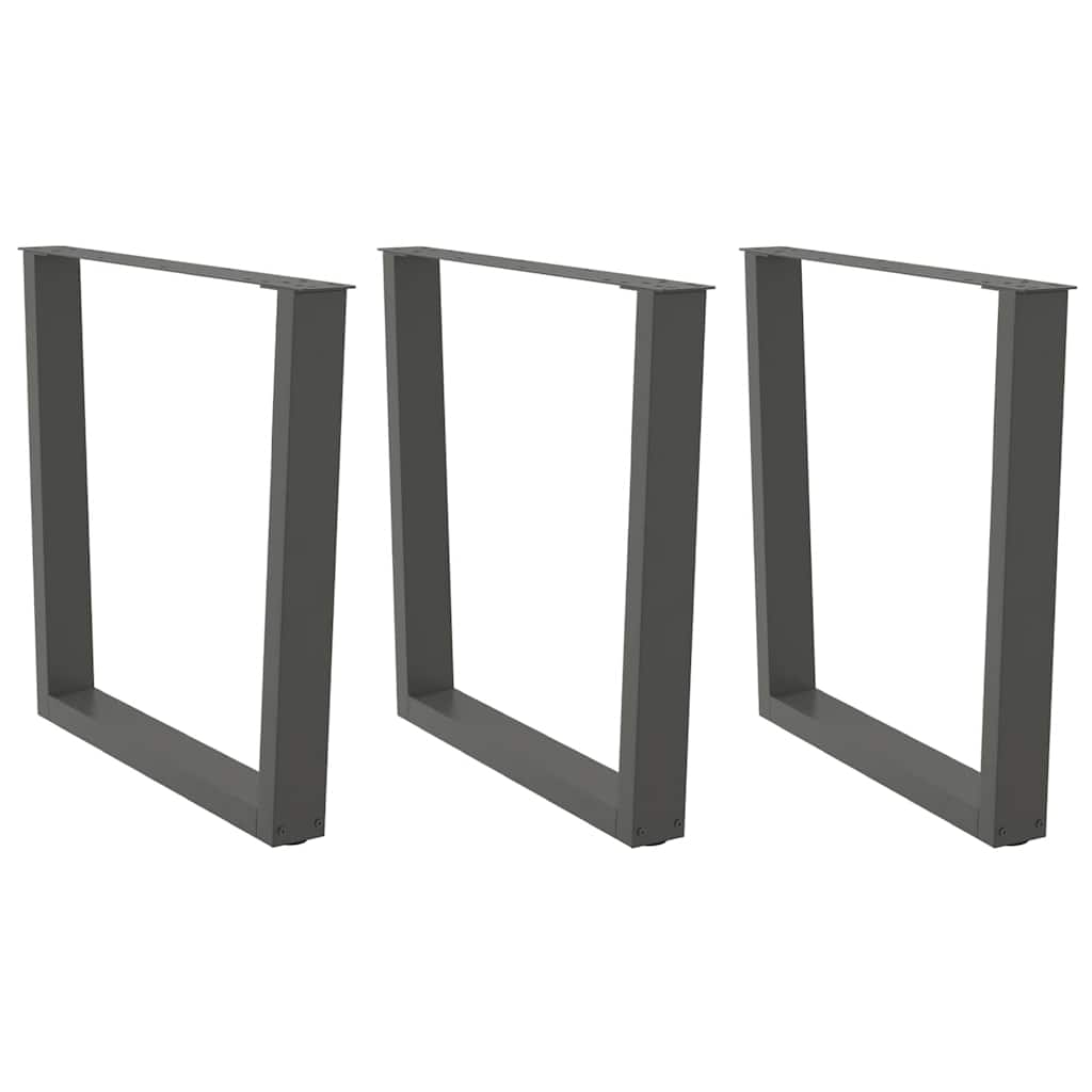 Nohy Konferenčného Stolíka V Tvare V, 2 Ks, Čierne, 38 X (42-43,3) Cm, Oceľové