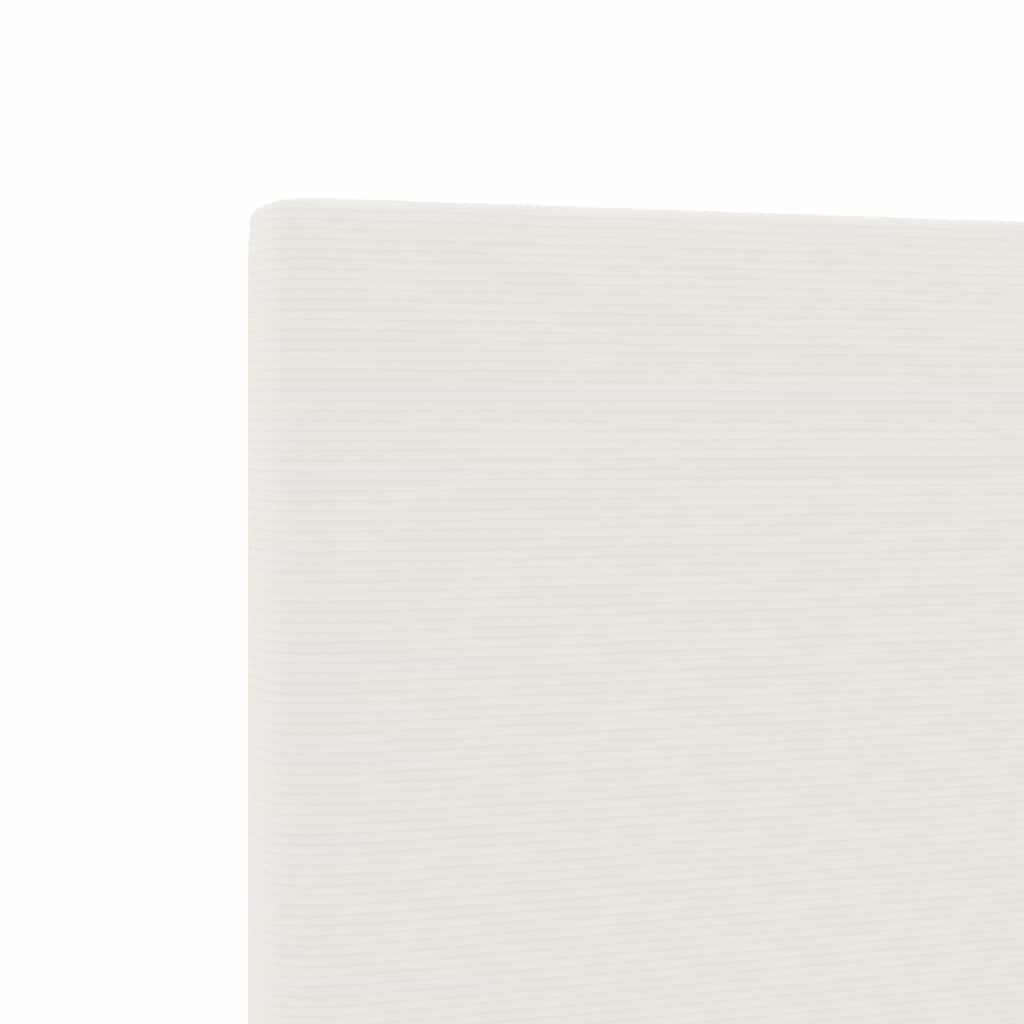 LED čelo postele krémové 80 cm manšestr