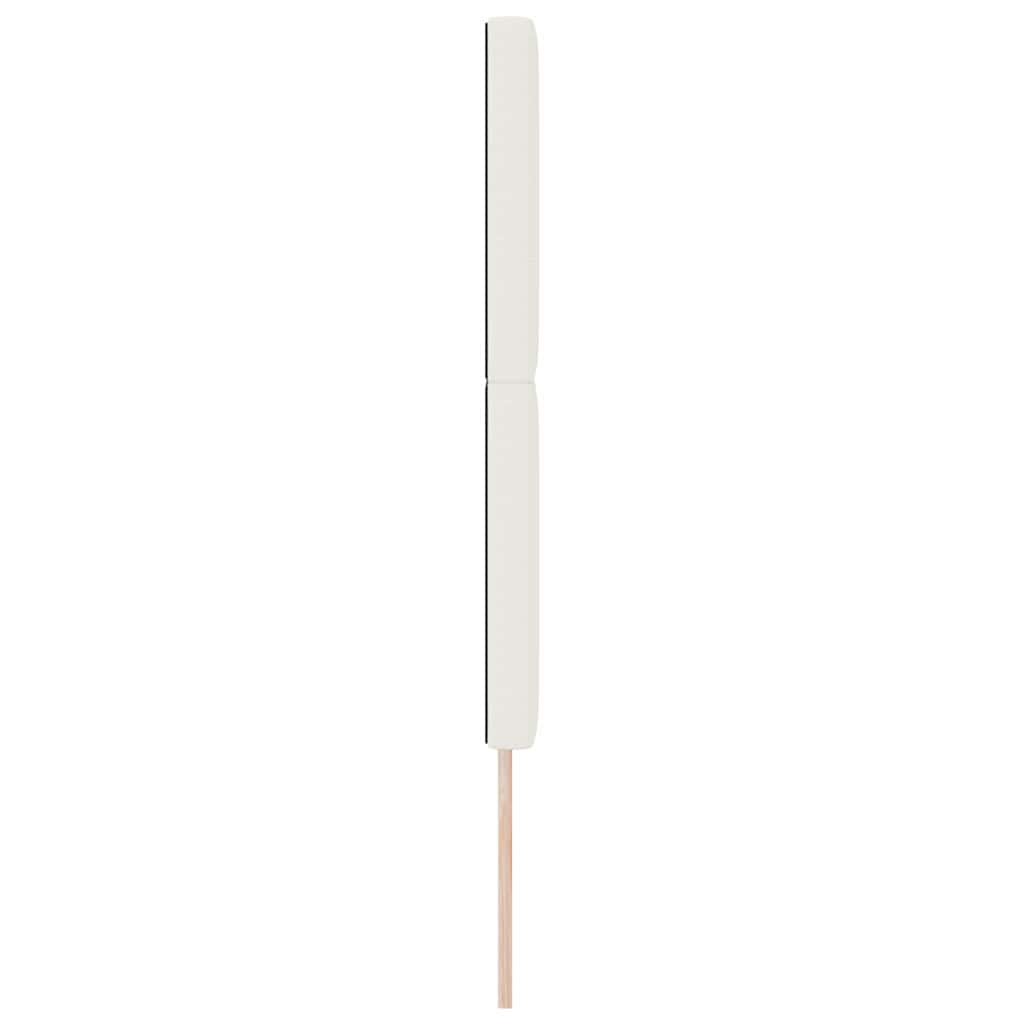 LED čelo postele krémové 80 cm manšestr