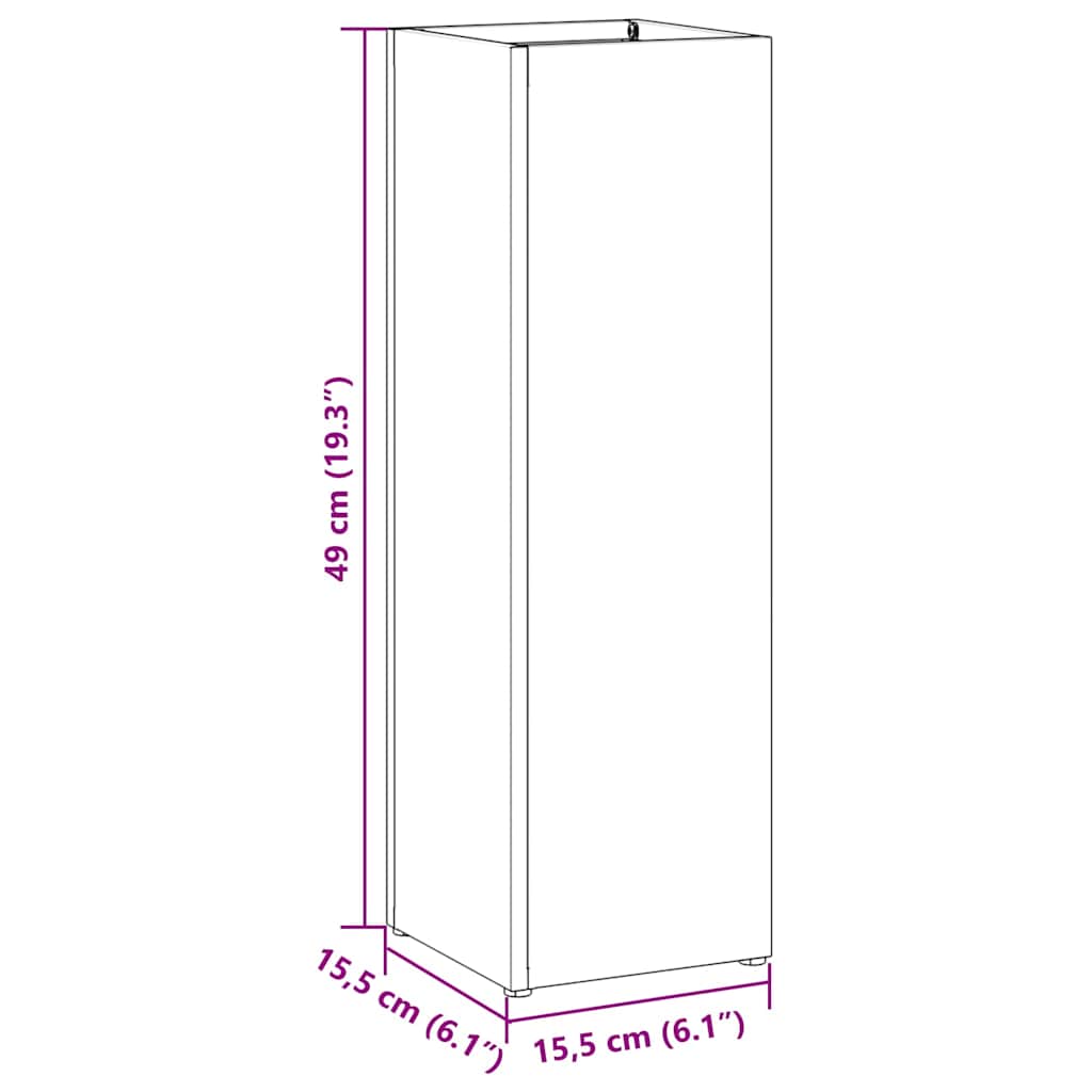 Stojan Na Slnečník Biela 15.5 X 15.5 X 49 Cm Kov