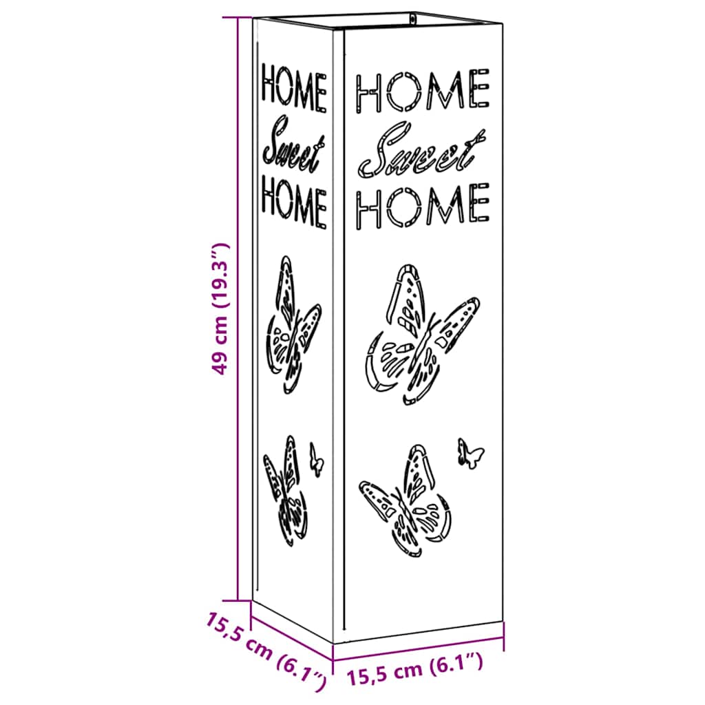 Stojan Na Slnečník Antracit 15.5 X 15.5 X 49 Cm Kov