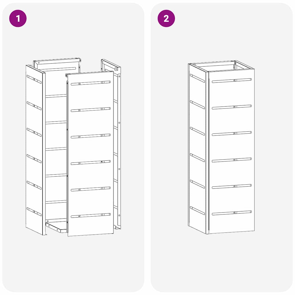 Stojan Na Slnečník Biela 15.5 X 15.5 X 49 Cm Kov
