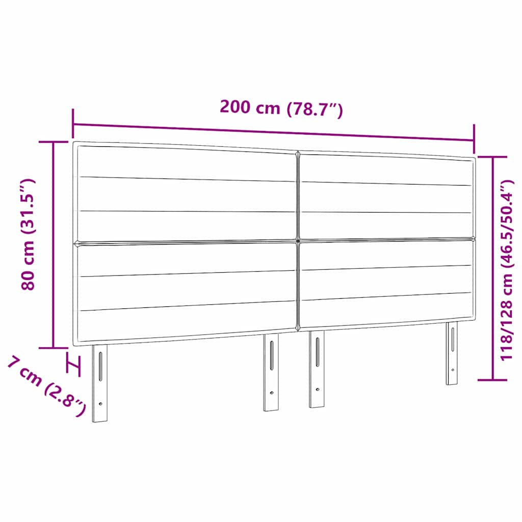 Zadné Čelo Iný S Čelnou Doskou Čierna 200 Cm Látka
