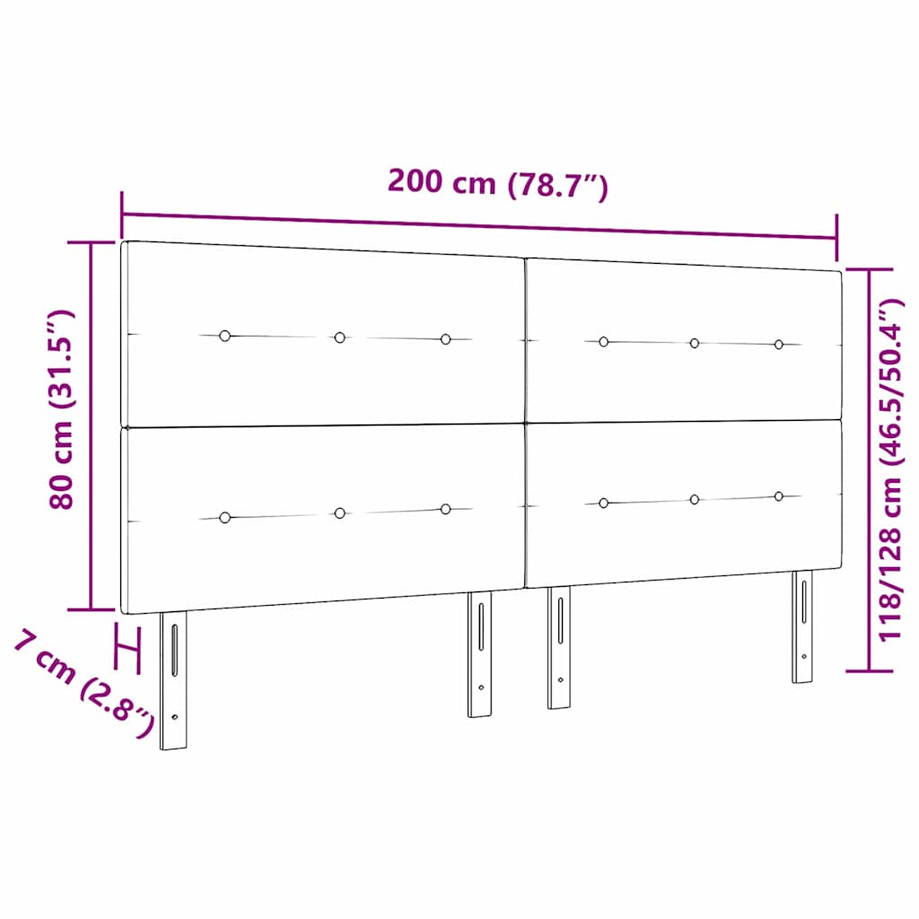 Zadné Čelo S Čelnou Doskou Čierna 200 Cm Látka