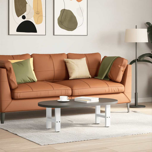 Nohy konferenčného stolíka biele 2 ks 30x(30-31) cm oceľ