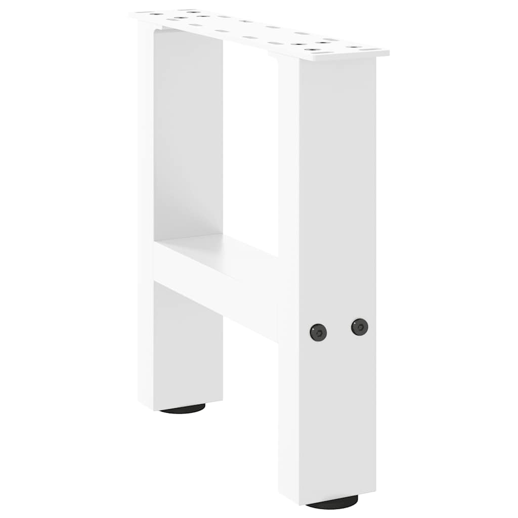 Nohy konferenčného stolíka biele 2 ks 40x(30-31) cm oceľ
