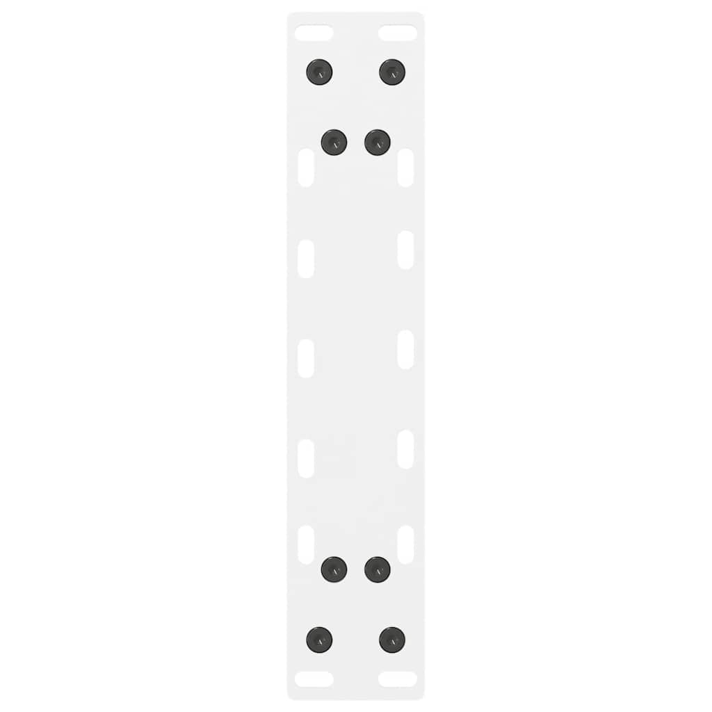 Nohy konferenčného stolíka biele 2 ks 40x(30-31) cm oceľ