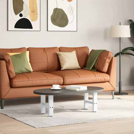 Nohy konferenčného stolíka biele 2 ks 40x(30-31) cm oceľ