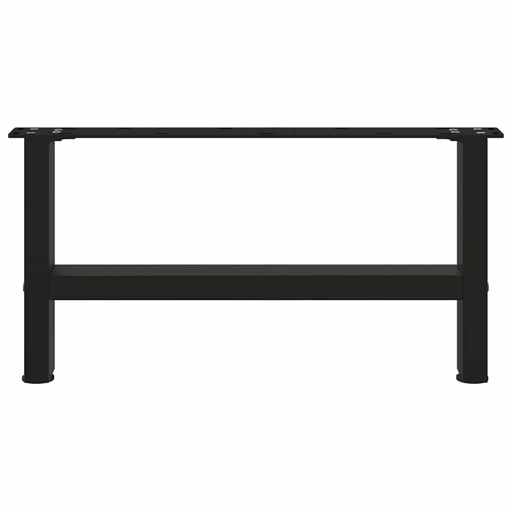 Stolové nohy na konferenčný stolík čierny 2 ks 60x(30-31) cm