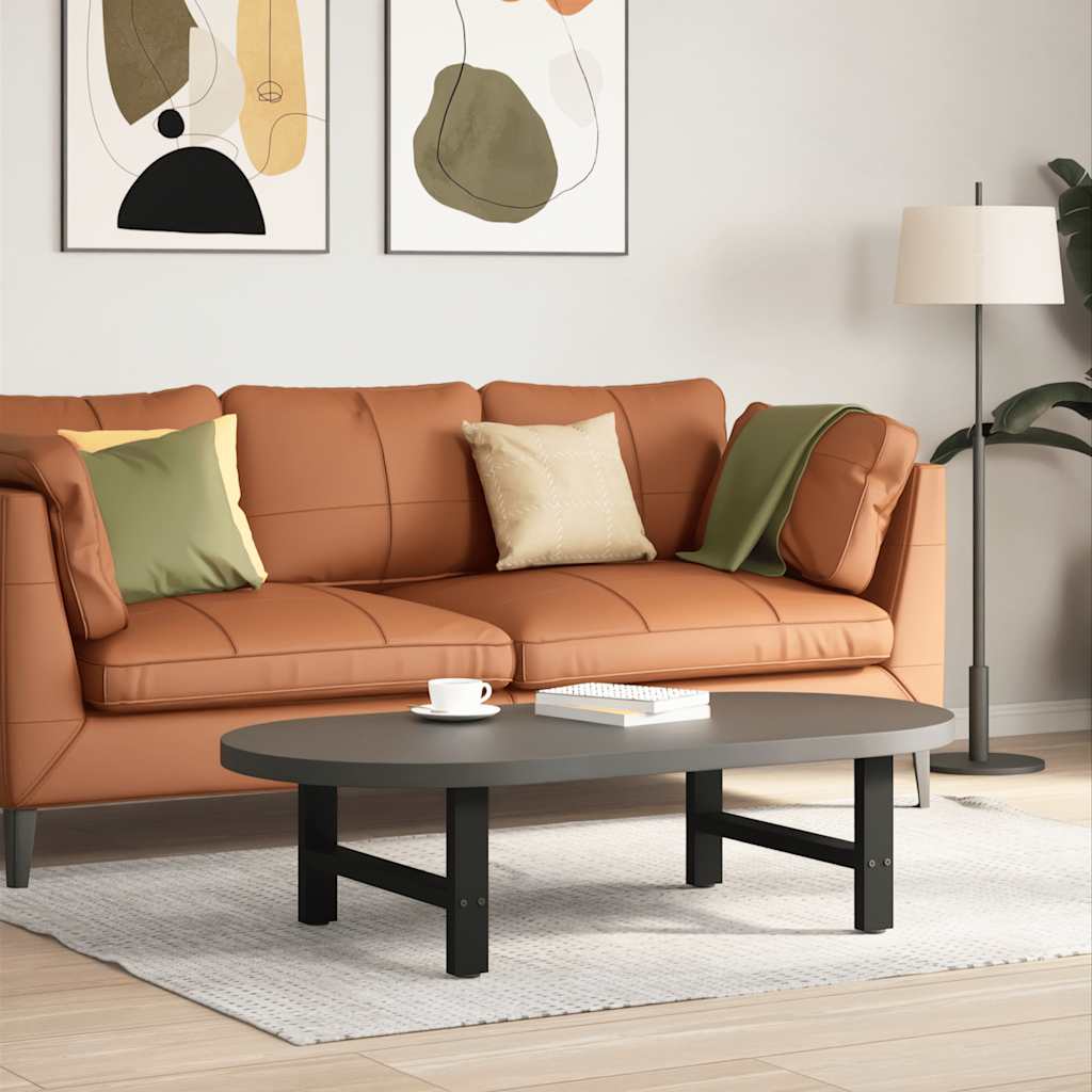 Stolové nohy na konferenčný stolík čierny 2 ks 70x(30-31) cm