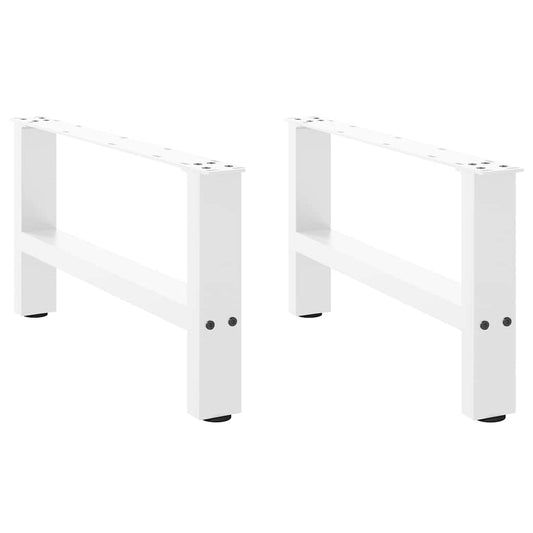 Stolové nohy na konferenčný stolík biele 2 ks 70x(30-31) cm