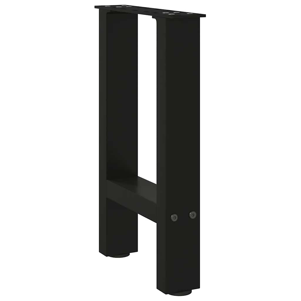 Nohy konferenčného stolíka, čierne, 2 ks, 28 x (42-43) cm, oceľové