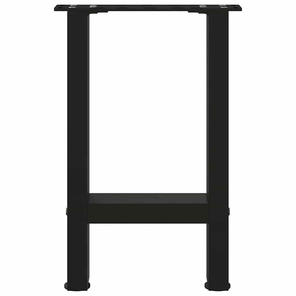 Nohy konferenčného stolíka, čierne, 2 ks, 28 x (42-43) cm, oceľové