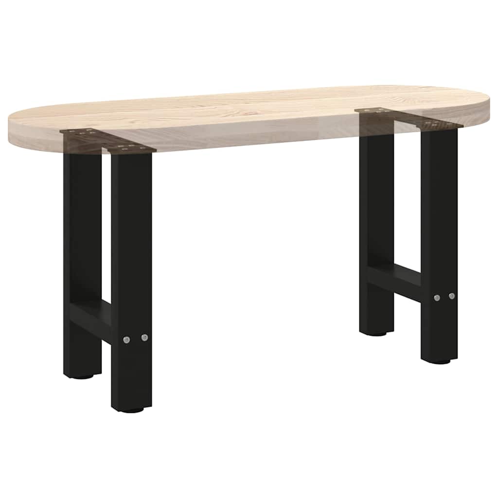 Nohy konferenčného stolíka, čierne, 2 ks, 28 x (42-43) cm, oceľové