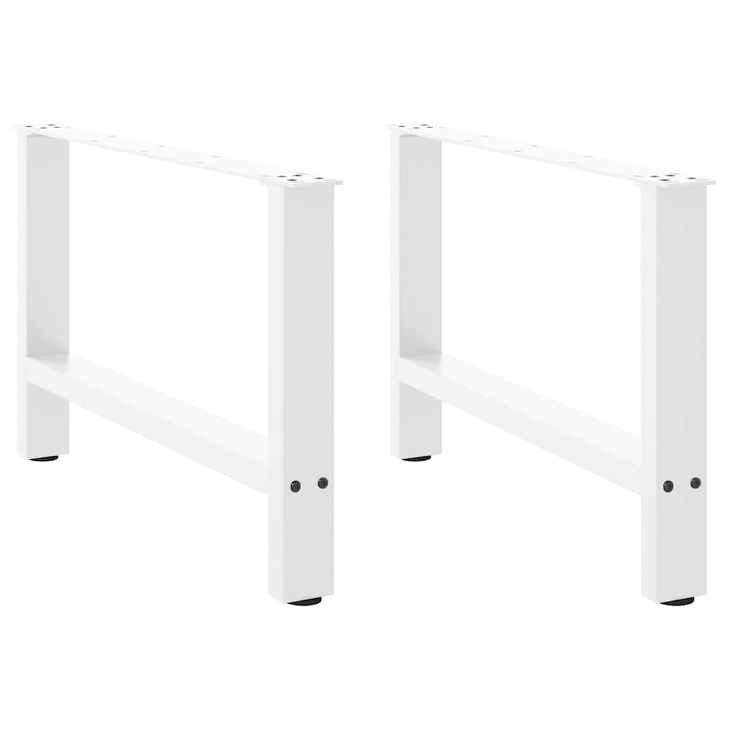 Stolové nohy na konferenčný stolík biele 2 ks 70x(42-43) cm