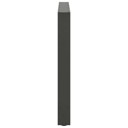 Nohy k jedálenskému stolu, antracitové, 2 ks, 90 x (72-73) cm, oceľové