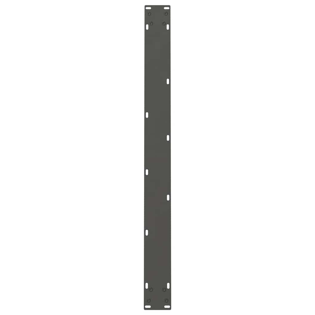 Nohy k jedálenskému stolu, antracitové, 2 ks, 90 x (72-73) cm, oceľové