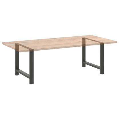 Nohy k jedálenskému stolu, antracitové, 2 ks, 90 x (72-73) cm, oceľové